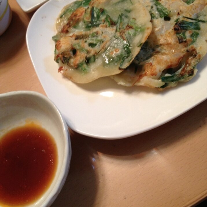 卵不使用。簡単チヂミ(*'∇')